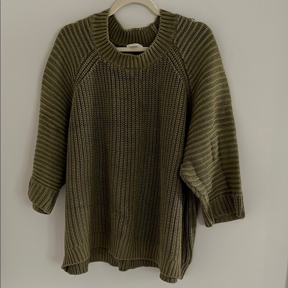 Maeve by Anthropologie Olive Green Sweater EUC